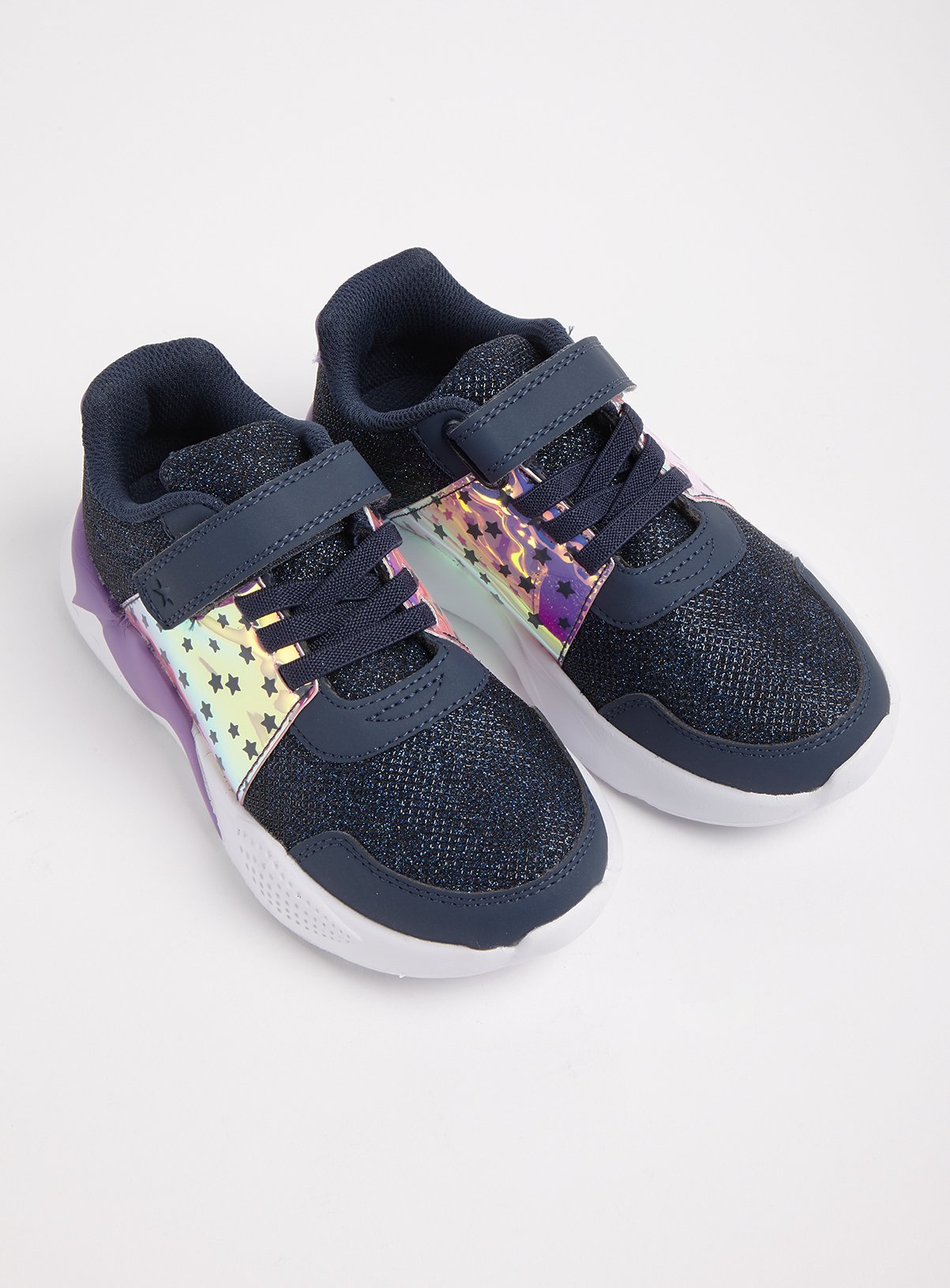 purple sparkly trainers